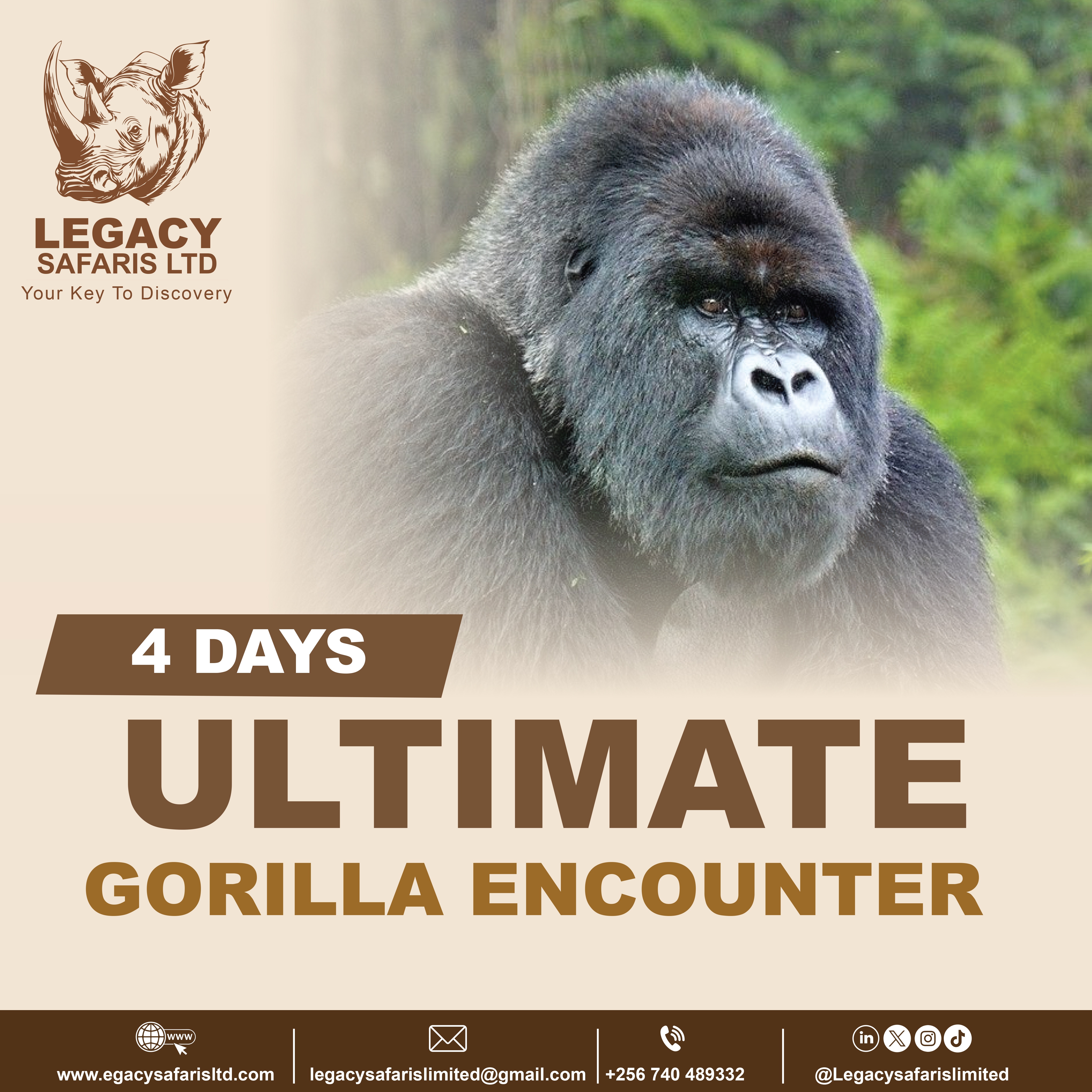 Ultimate Gorilla Encounter (4 Days Uganda Gorilla Trekking Safari)